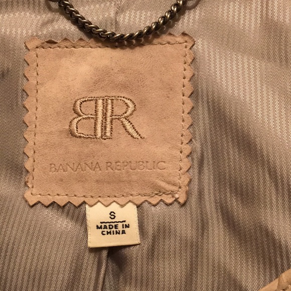 Banana Republic Genuine Leather Peplum Jacket - Picture 4 of 5